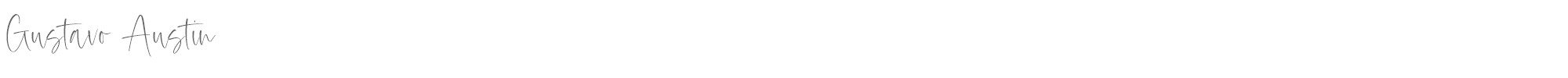 Sample characters Gustavo Austin Font